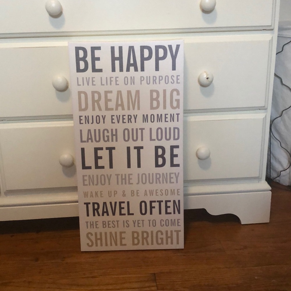 Be Happy canvas